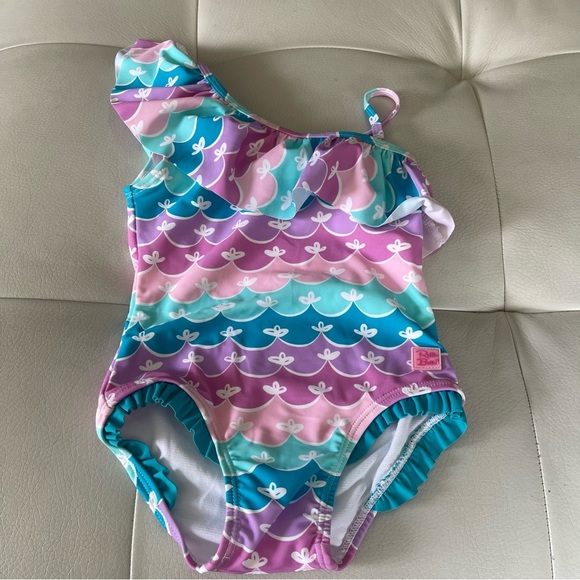 RuffleButts Swimsuit girls size 3T new without tags. Mermaid design - Picture 1 of 6